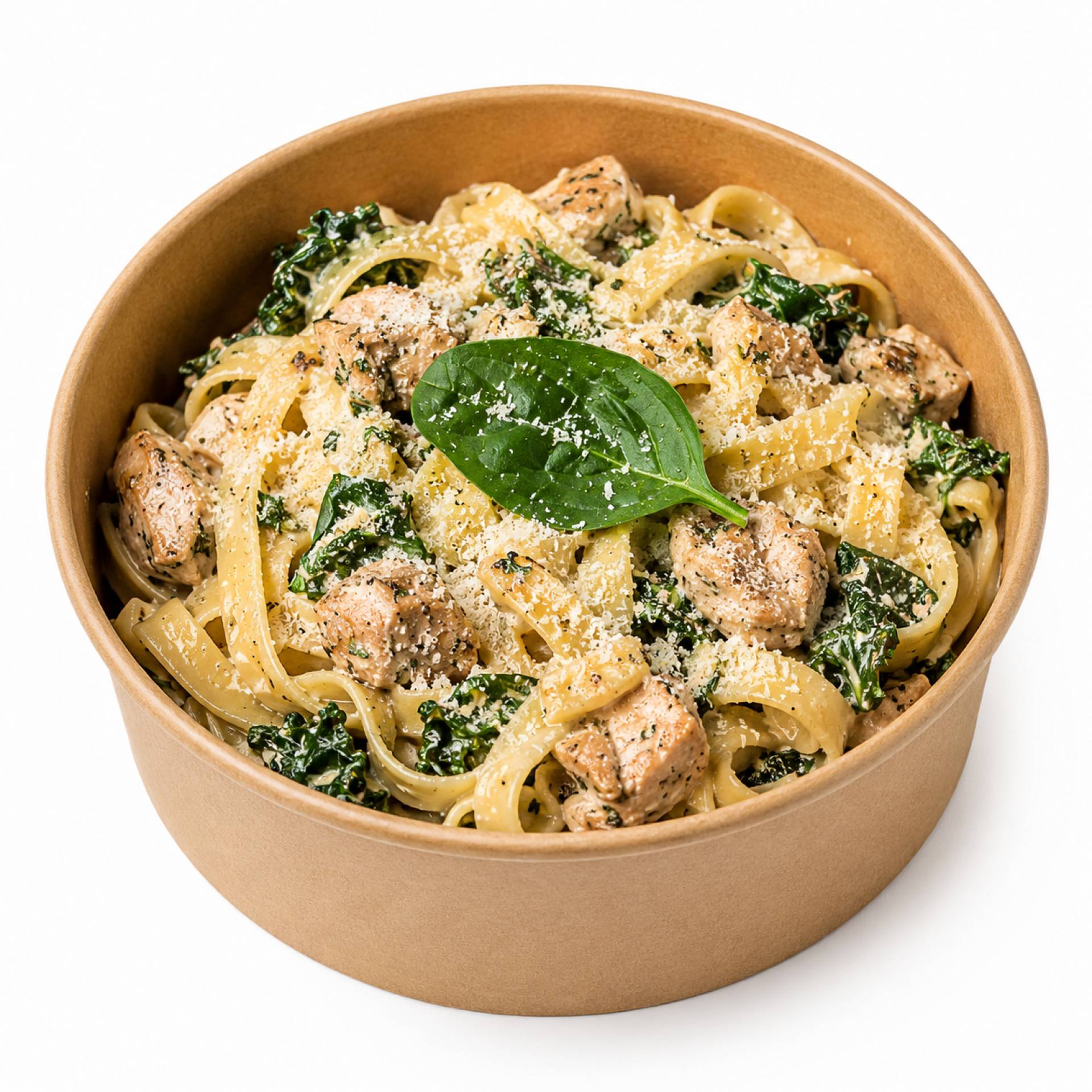 Creamy Chicken & Kale Tagliatelle