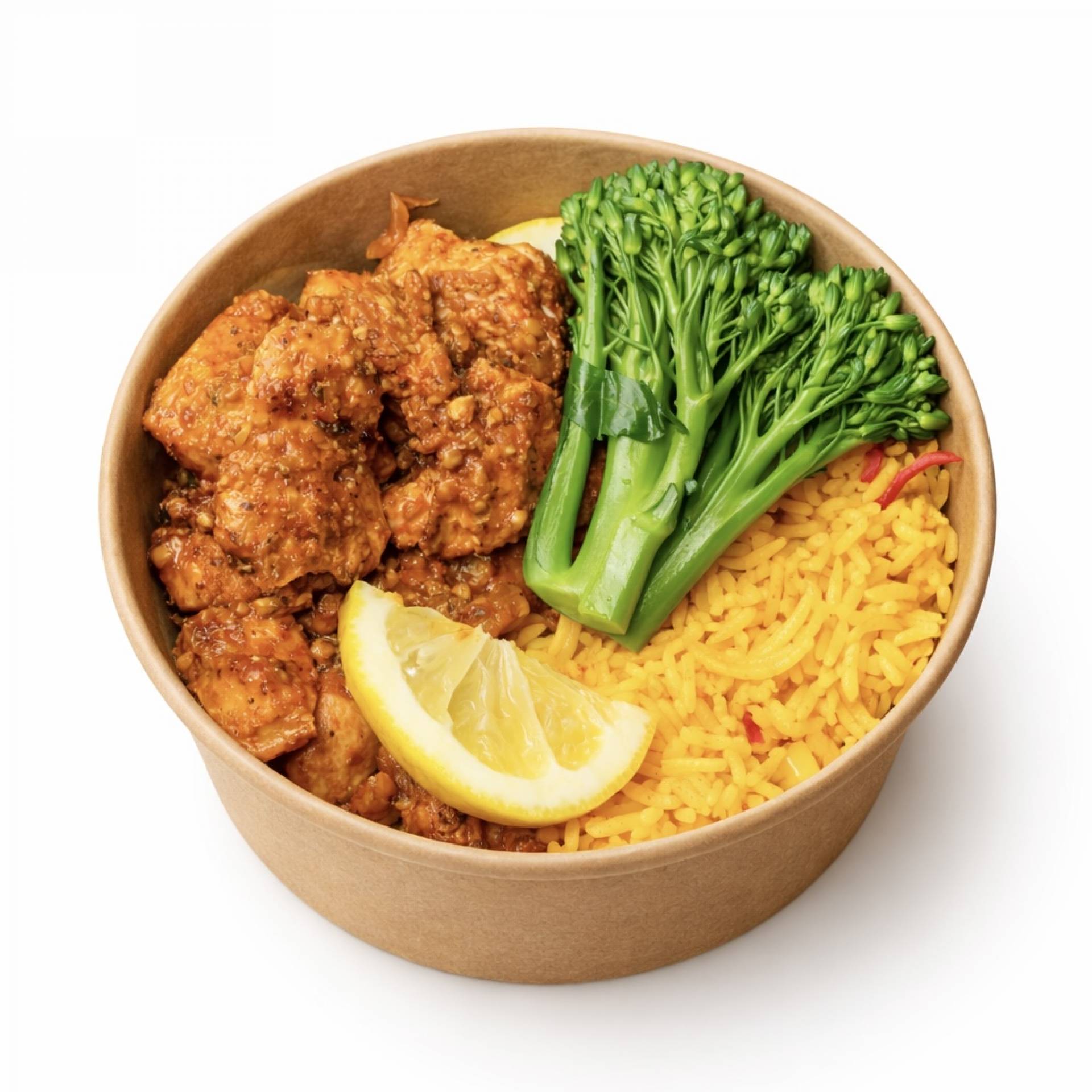 Peri Peri Chicken with Spiced Rice & Tenderstem Broccoli
